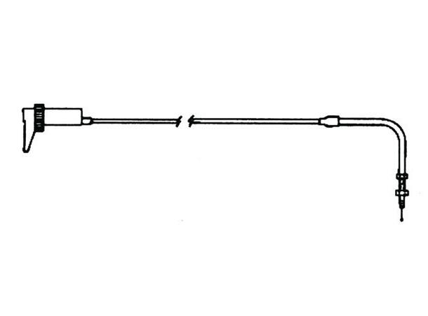 Chokewire 71cm For Mikuni enkelforgasser 